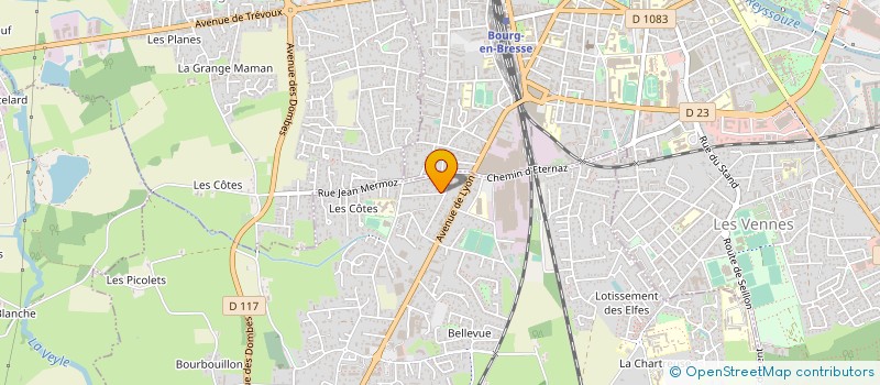 localisation de l'entreprise SCI LES CEDRES BLEUS  PERONNAS