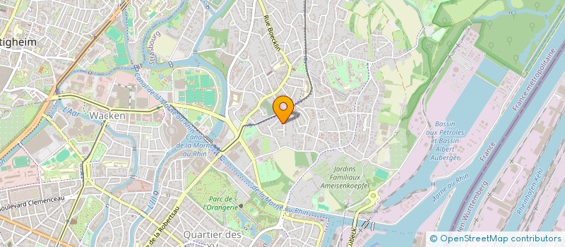 localisation de l'entreprise SCI LES CEDRES BLEUS  STRASBOURG