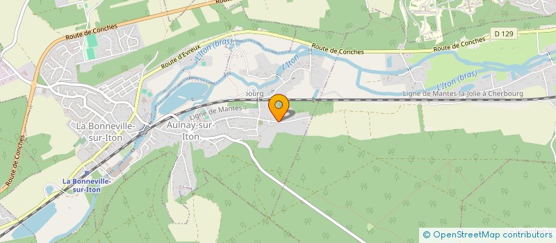 localisation de l'entreprise SCI LES CEDRES BLEUS  AULNAY-SUR-ITON