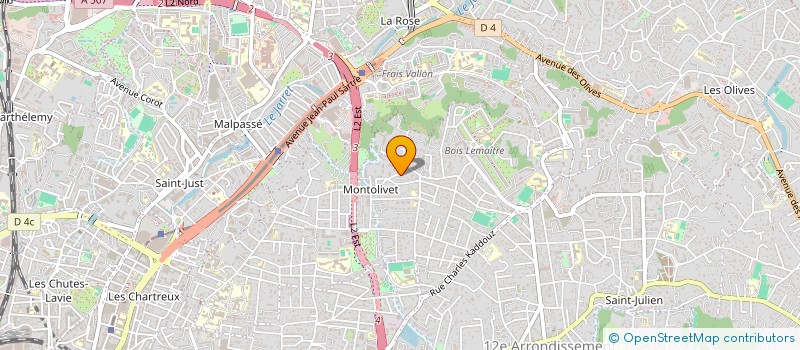 localisation de l'entreprise SCI LES CEDRES DE MONTOLIVET à MARSEILLE