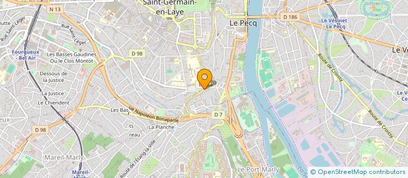 localisation de l'entreprise SCI LES CEDRES GERMAIN  LE PECQ