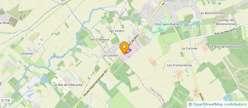 localisation de l'entreprise SCI LES CEDRES VERTS à DRY