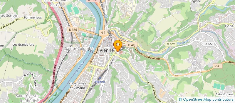 localisation de l'entreprise SCI LES CELESTES  VIENNE