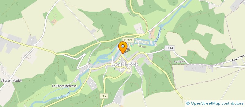 localisation de l'entreprise SCI LES CELLIERS  LYONS-LA-FORET