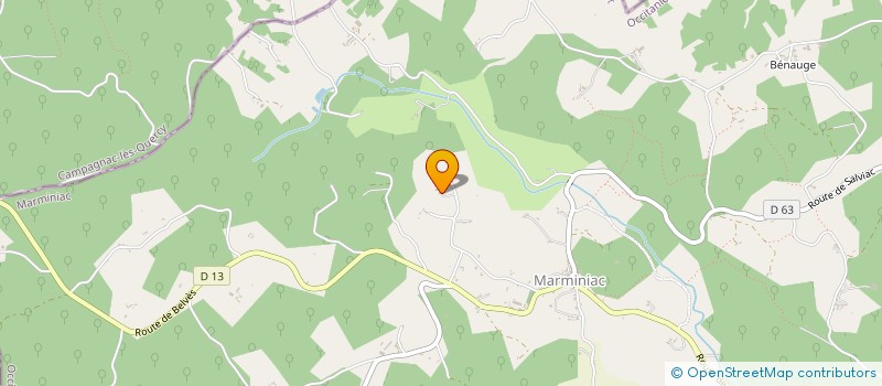 localisation de l'entreprise SCI LES CENT ECUS  MARMINIAC