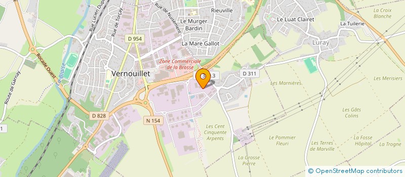 localisation de l'entreprise SCI LES CENTS ARPENTS à VERNOUILLET