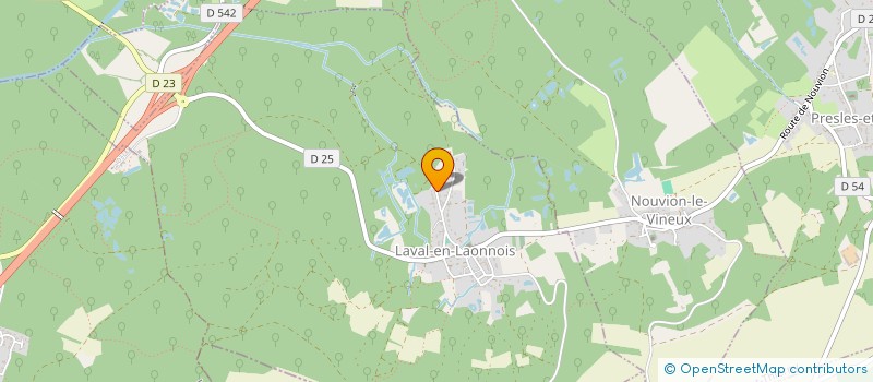 localisation de l'entreprise SCI LES CENTURIONS  LAVAL-EN-LAONNOIS