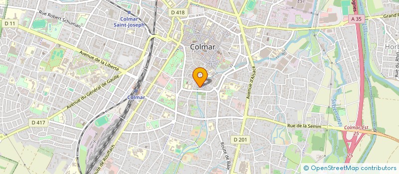 localisation de l'entreprise SCI LES CERISES  COLMAR