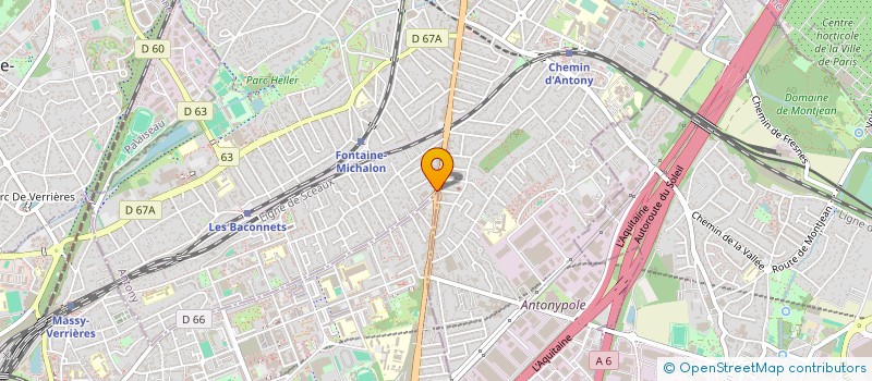 localisation de l'entreprise SCI LES CERISIERS à ANTONY