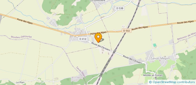 localisation de l'entreprise SCI LES CERISIERS  MOIDIEU-DETOURBE