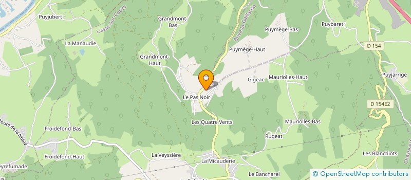 localisation de l'entreprise SCI LES CERISIERS  LISSAC-SUR-COUZE