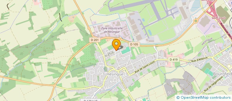 localisation de l'entreprise SCI LES CERISIERS  HESINGUE