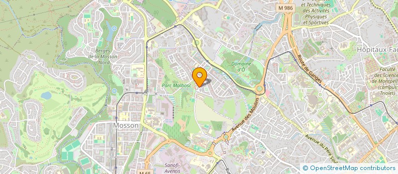 localisation de l'entreprise SCI LES CERISIERS à MONTPELLIER