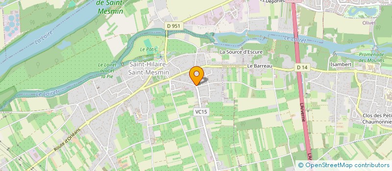 localisation de l'entreprise SCI LES CERISIERS à SAINT-HILAIRE-SAINT-MESMIN