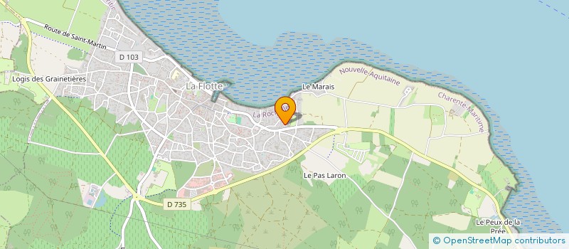 localisation de l'entreprise SCI LES CERISIERS  LA FLOTTE