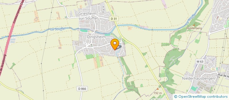 localisation de l'entreprise SCI LES CERISIERS  DINGSHEIM