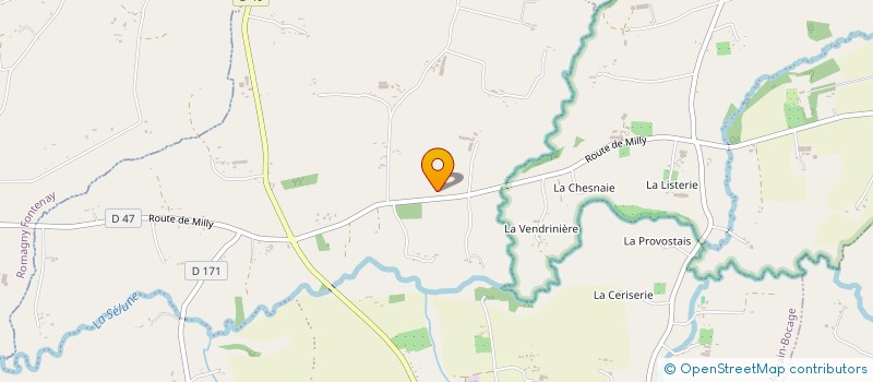 localisation de l'entreprise SCI LES CERISIERS DU TOUCHET à MORTAIN-BOCAGE
