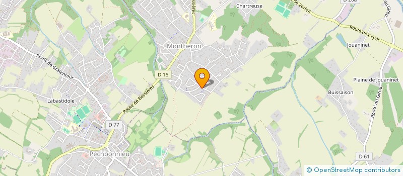 localisation de l'entreprise SCI LES CEVENNES  MONTBERON