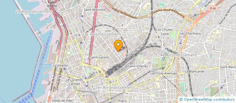 localisation de l'entreprise SCI LES CHABAUDS  MARSEILLE