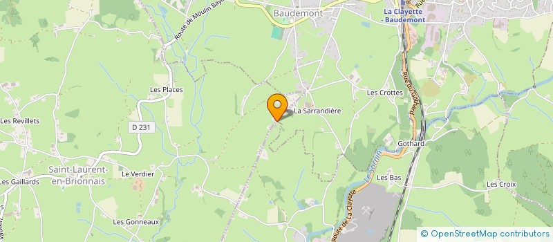 localisation de l'entreprise SCI LES CHAFFAUDS  SAINT-LAURENT-EN-BRIONNAIS