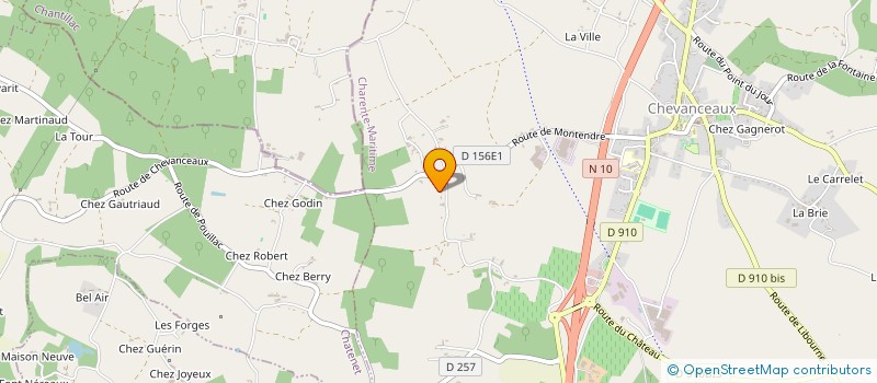 localisation de l'entreprise SCI LES CHAILLES  CHEVANCEAUX