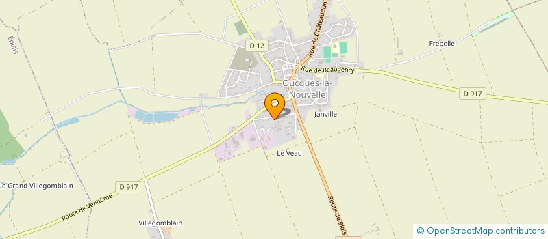 localisation de l'entreprise SCI LES CHALANDS  OUCQUES LA NOUVELLE