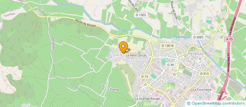 localisation de l'entreprise SCI LES CHALETS  PEZENAS