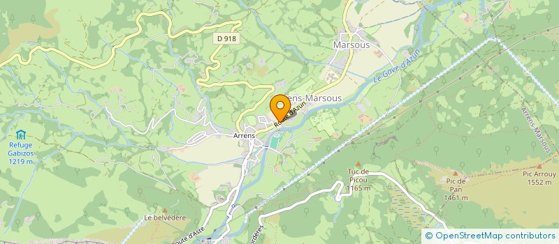 localisation de l'entreprise SCI LES CHALETS D'ARRENS  ARRENS-MARSOUS