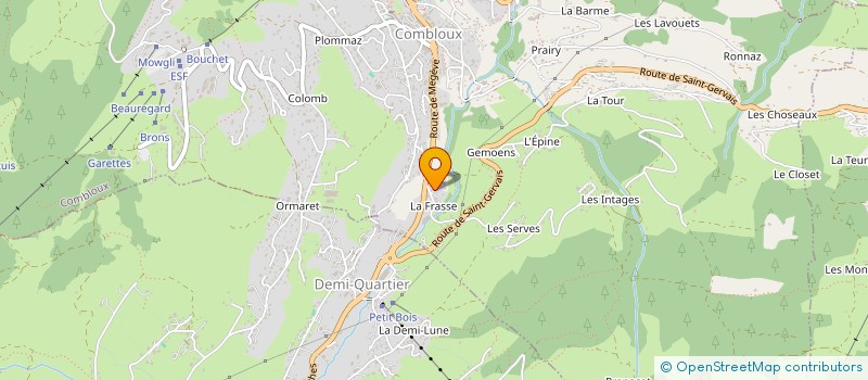 localisation de l'entreprise SCI LES CHALETS D ORMARET à COMBLOUX