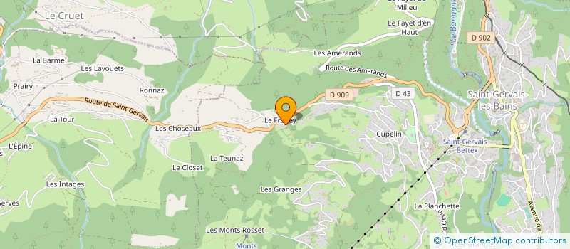localisation de l'entreprise SCI LES CHALETS DE THEMI à SAINT-GERVAIS-LES-BAINS