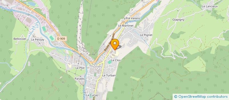 localisation de l'entreprise SCI LES CHALETS DU JAILLET à THONES