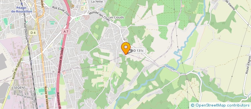 localisation de l'entreprise SCI LES CHALS  ROUSSILLON