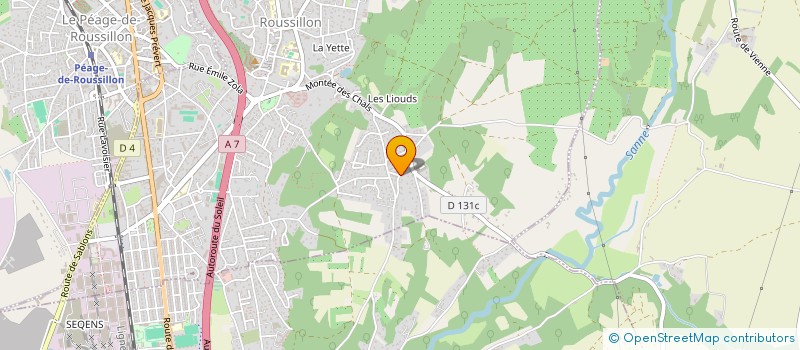 localisation de l'entreprise SCI LES CHALS  ROUSSILLON