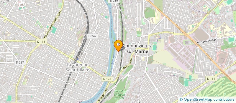 localisation de l'entreprise SCI LES CHAMBRIDAULTS  CHENNEVIERES-SUR-MARNE