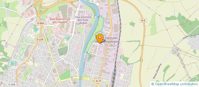 localisation de l'entreprise SCI LES CHAMOIS à AUXERRE