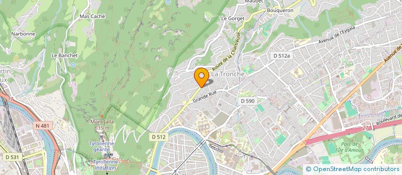 localisation de l'entreprise SCI LES CHAMOIS DU PIC ST MICHEL  LA TRONCHE