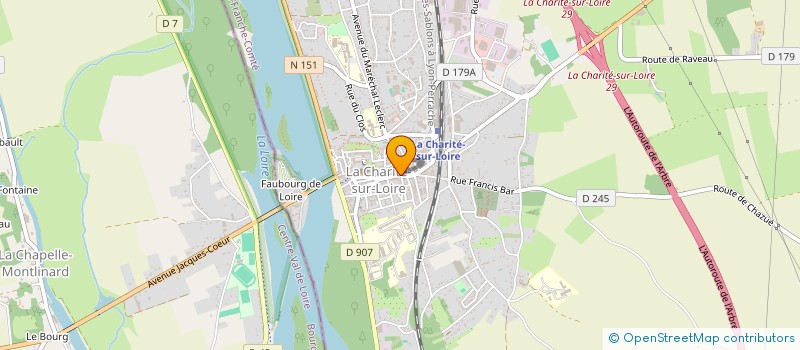 localisation de l'entreprise SCI LES CHAMONTS  LA CHARITE-SUR-LOIRE
