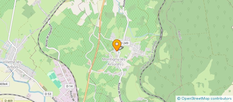 localisation de l'entreprise SCI LES CHAMPEROUX  MONTIGNY-LES-ARSURES