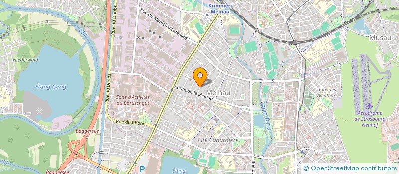 localisation de l'entreprise SCI LES CHAMPIGNONS  STRASBOURG