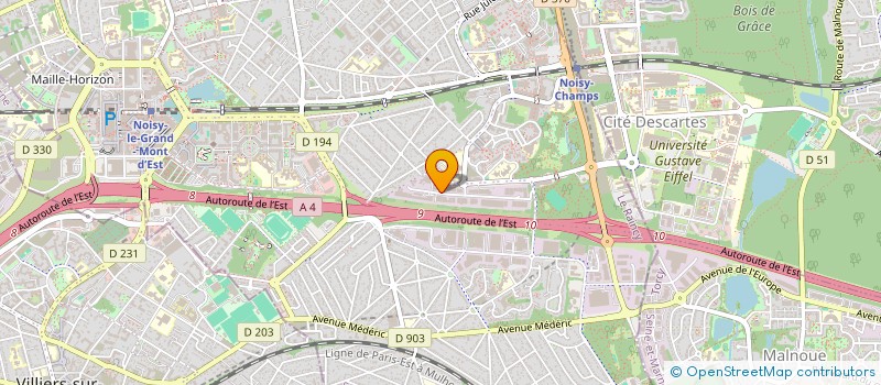 localisation de l'entreprise SCI LES CHAMPS à NOISY-LE-GRAND