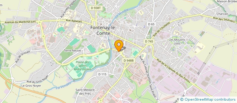 localisation de l'entreprise SCI LES CHAMPS  FONTENAY-LE-COMTE
