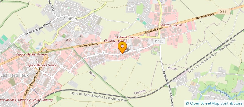 localisation de l'entreprise SCI LES CHAMPS  CHAURAY