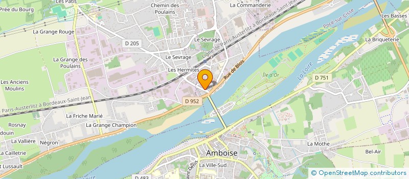 localisation de l'entreprise SCI LES CHAMPS  AMBOISE