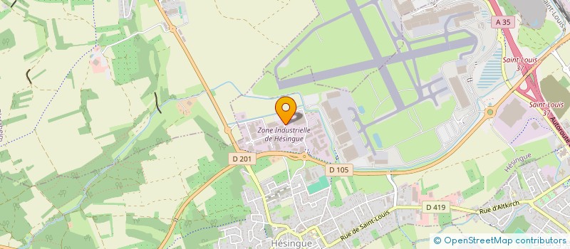 localisation de l'entreprise SCI LES CHAMPS  HESINGUE