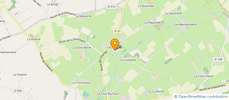 localisation de l'entreprise SCI LES CHAMPS  HAMBYE