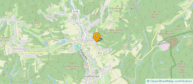 localisation de l'entreprise SCI LES CHAMPS BAYEUX à ETUEFFONT