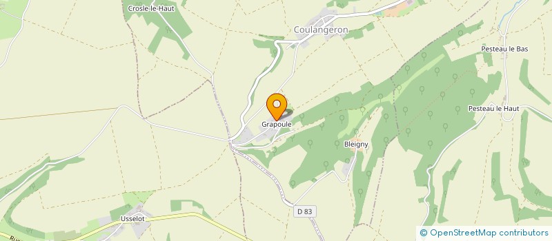 localisation de l'entreprise SCI LES CHAMPS CASSELINS  COULANGERON