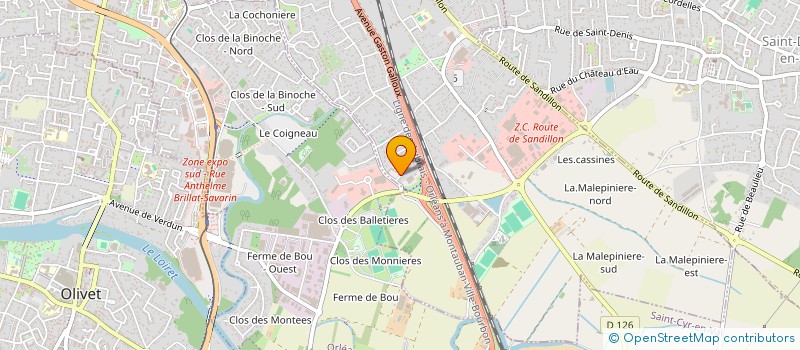 localisation de l'entreprise SCI LES CHAMPS D ORLEANS à SAINT-JEAN-LE-BLANC