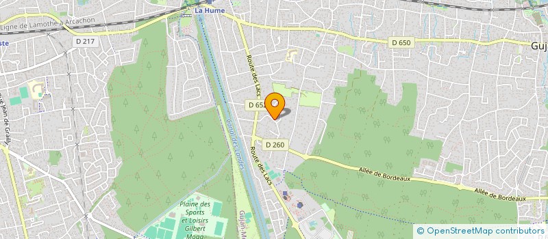 localisation de l'entreprise SCI LES CHAMPS DE LA LANDE à GUJAN-MESTRAS