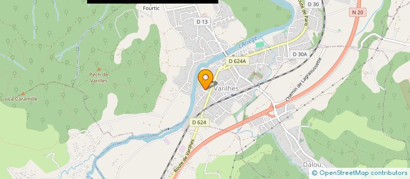 localisation de l'entreprise SCI LES CHAMPS DE LA RIVIERE à VARILHES